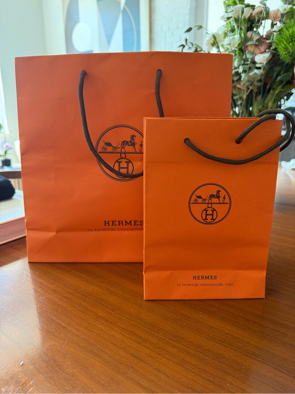 Hermes Shopping Bags